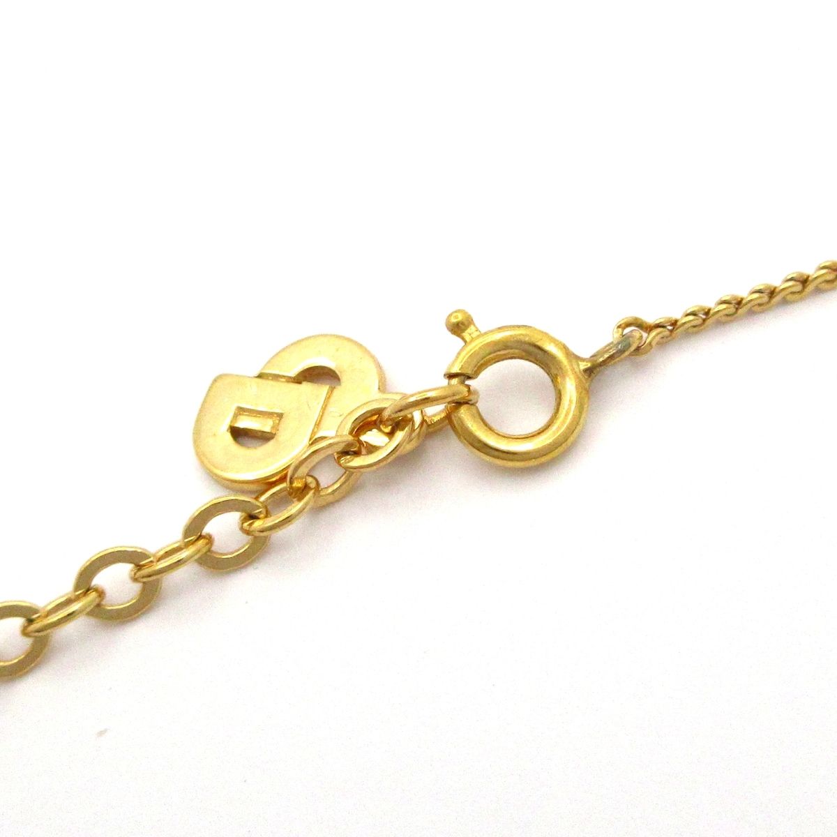 Dior Necklace Gold CD Logo — view 4