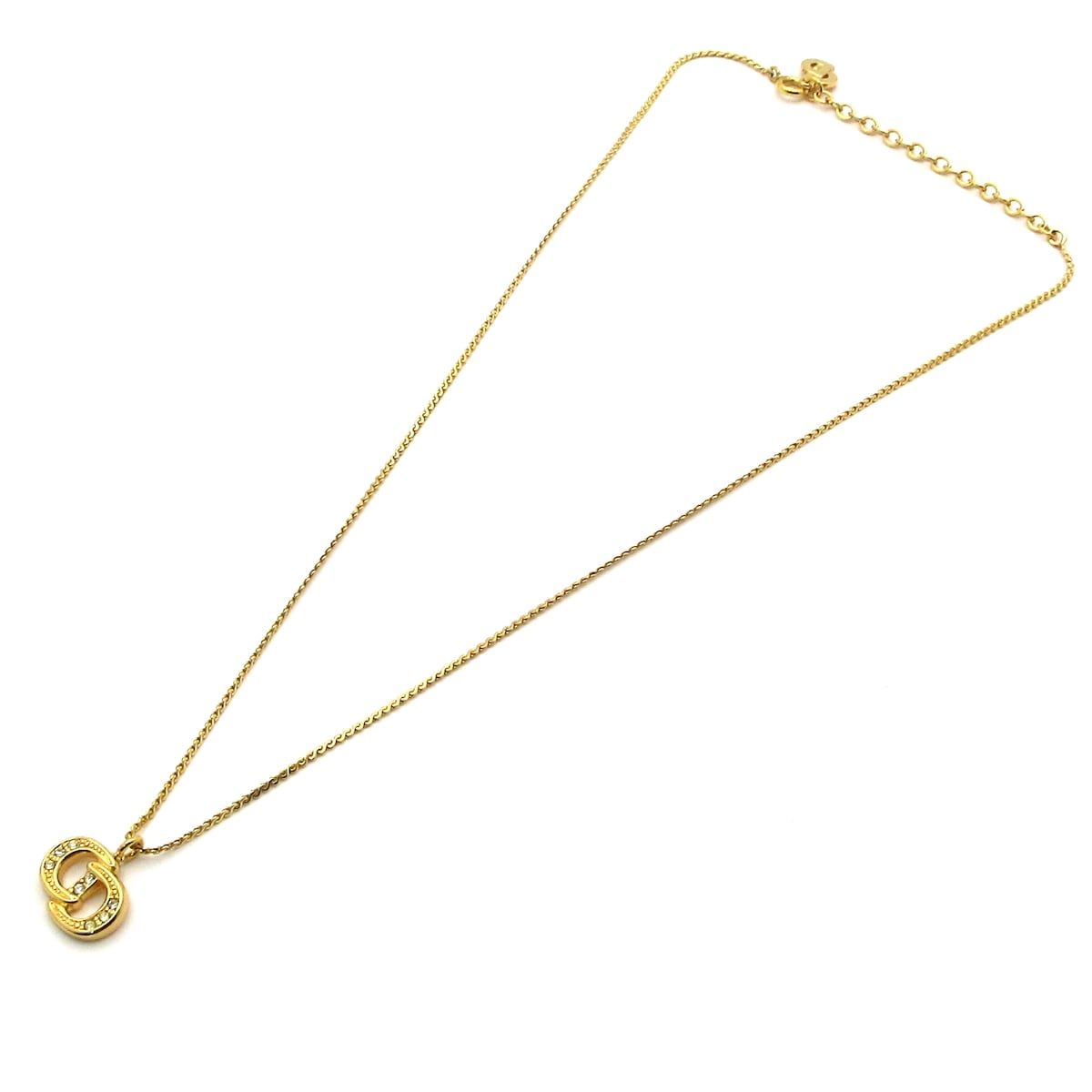 Dior Necklace Gold CD Logo — view 2