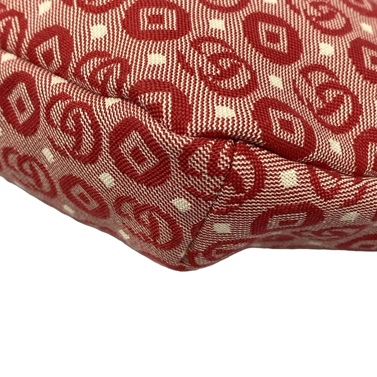 Gucci Waist Pouch Interlocking Children's Red Ivory Navy Leather — view 6