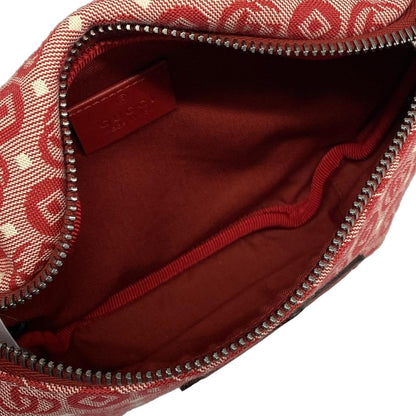 Gucci Waist Pouch Interlocking Children's Red Ivory Navy Leather — view 7