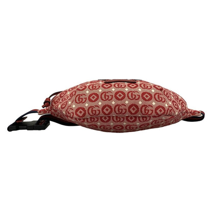 Gucci Waist Pouch Interlocking Children's Red Ivory Navy Leather — view 5