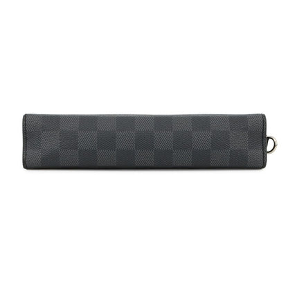 Louis Vuitton Shoulder Bag Damier Graphite Gaston Wearable Wallet Black — view 3