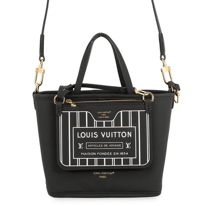 Louis Vuitton Tote Monogram Neverfull Inside Out BB 2-Way Black Reversible