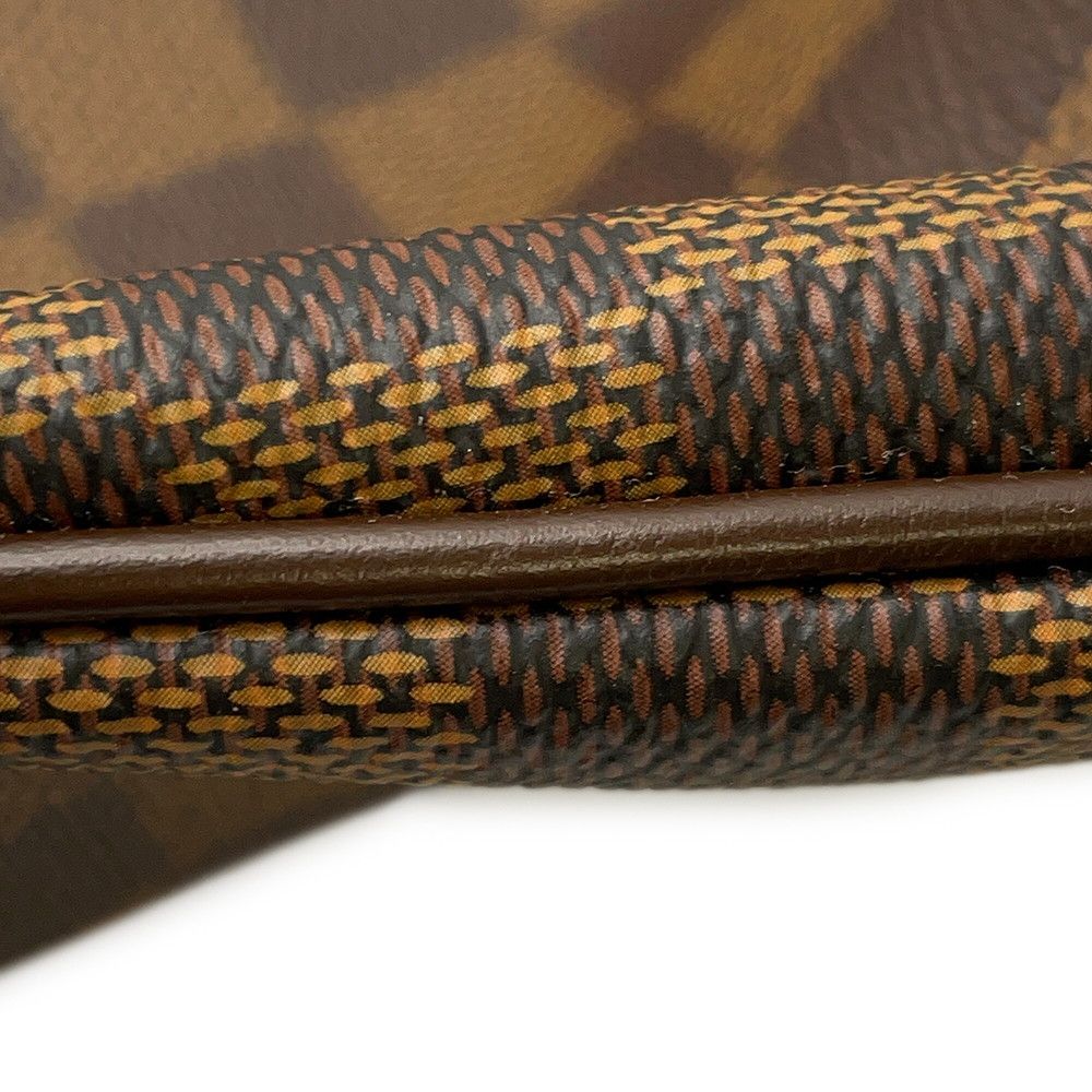 Louis Vuitton Shoulder Bag Damier Ebene Blue Msbeli GM Back — view 8