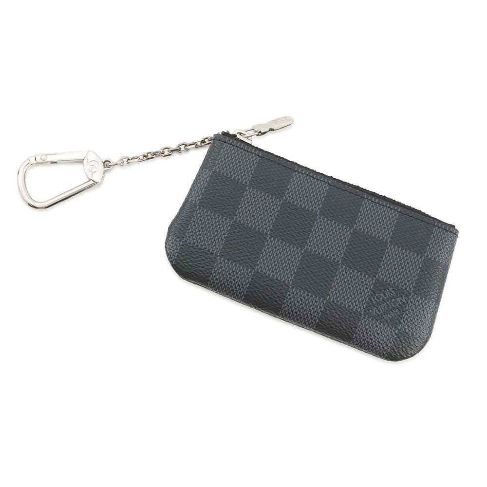 Louis Vuitton Coin Case Damier Graphite Pochette Cles Black