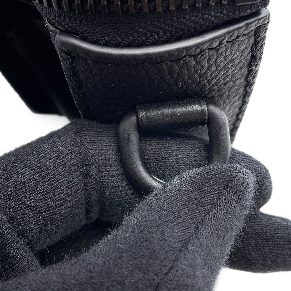 Louis Vuitton Shoulder Bag LV Aerolog Lambskin Pilot Wearable Wallet Black — view 8