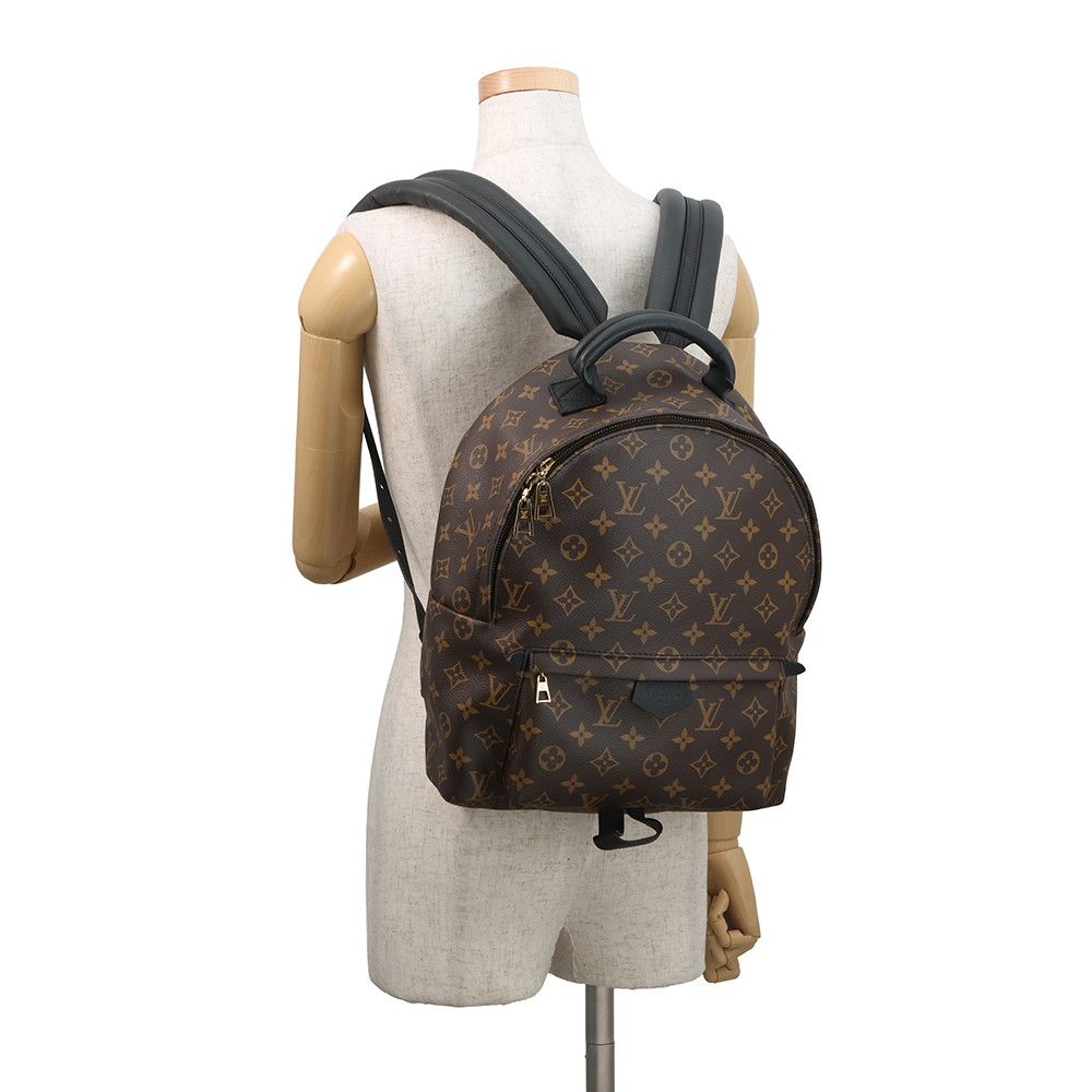 Louis Vuitton Backpack Monogram Palm Spring MM Black — view 4