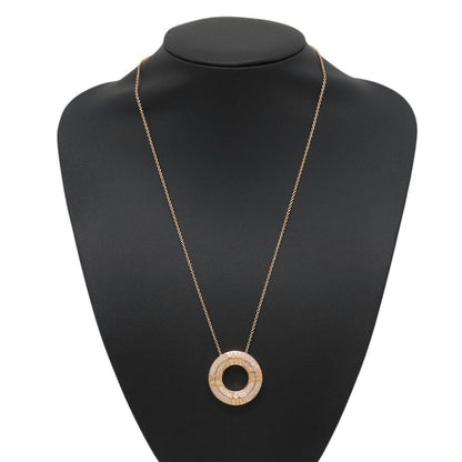 Tiffany & Co Necklace Atlas Closed Circle Diamond Total 18k Pink Gold Pendant — view 4