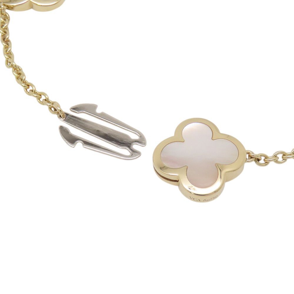 Van Cleef & Arpels Bracelet Pure Alhambra 4 Motifs Mother of Pearl 18k Yellow — view 4