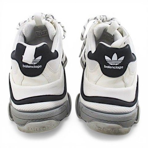 Balenciaga Adidas Originals Triple S 'white Sneakers — view 5