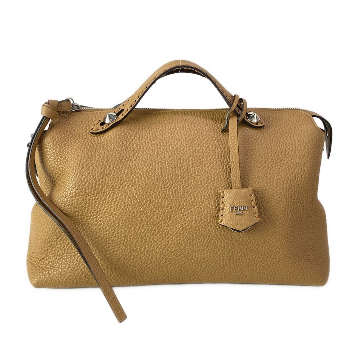Fendi Handbag by the Way Large Selleria Brown Leather