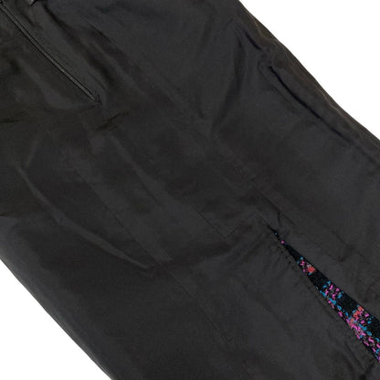 Chanel Long Skirt 34 S Black Pink Multi Plaid Wool — view 8