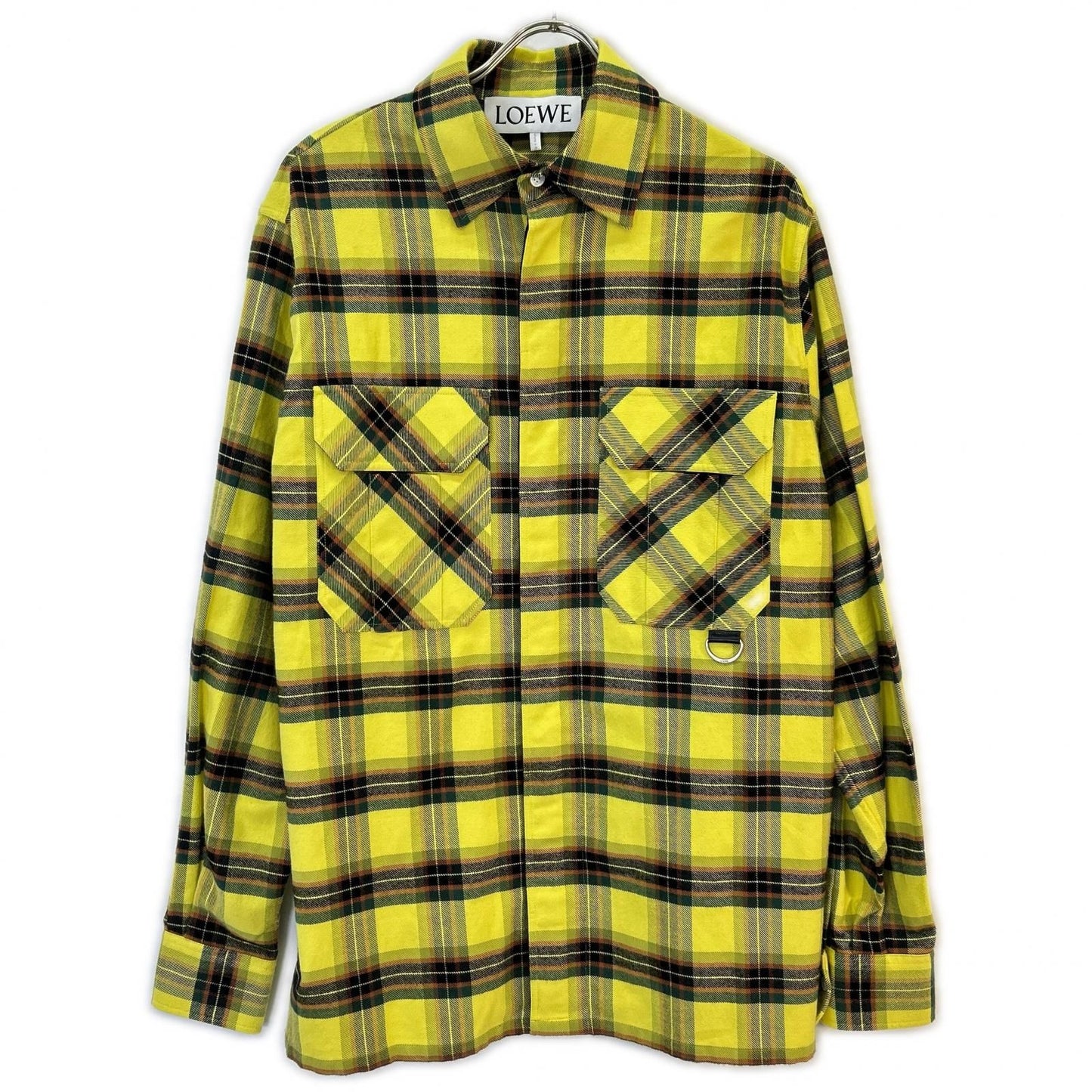 Loewe Yellow Check Oversized Shirts 44 T-Shirt