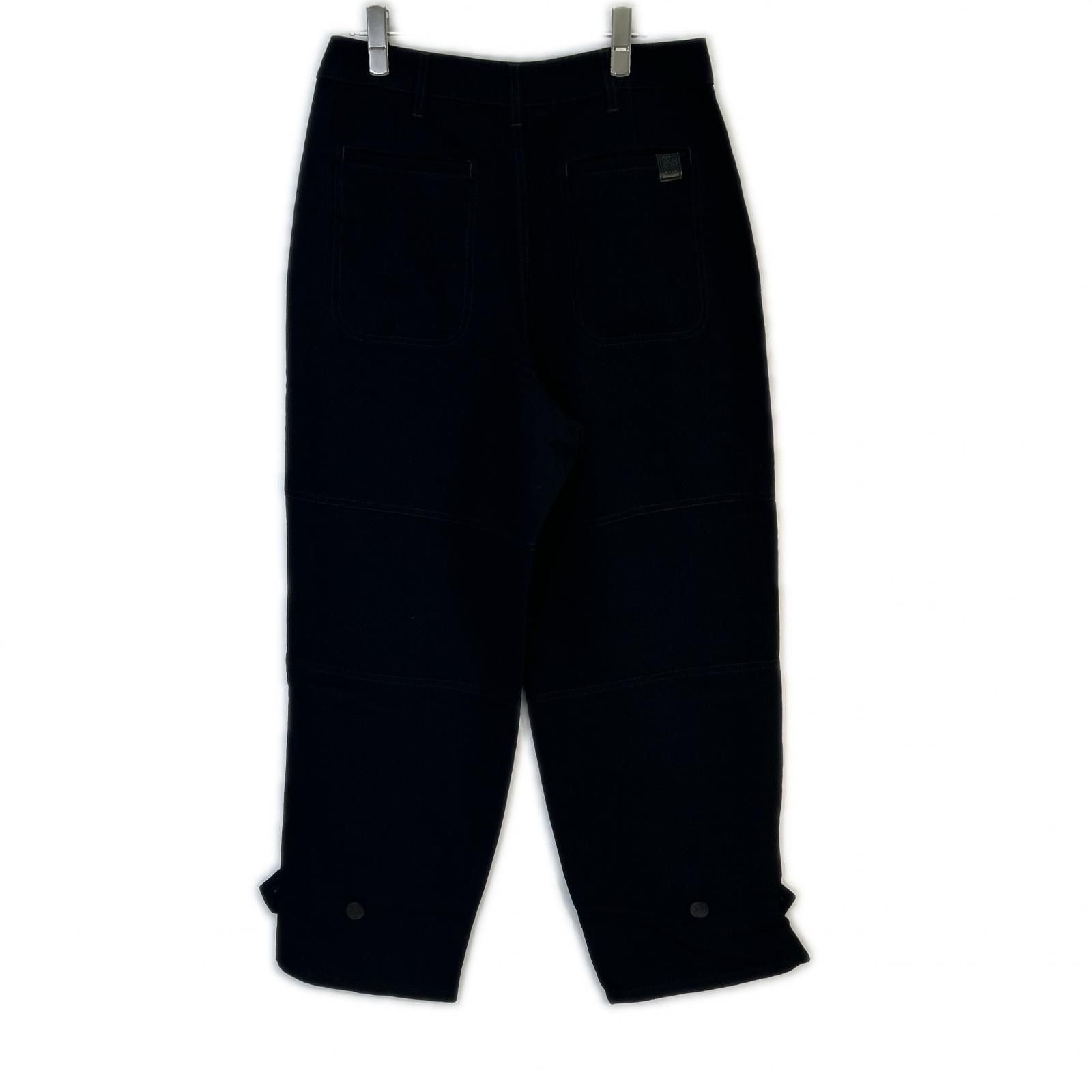 Loewe Paula's Ibiza Black Linen Blend Pants 38 — view 2