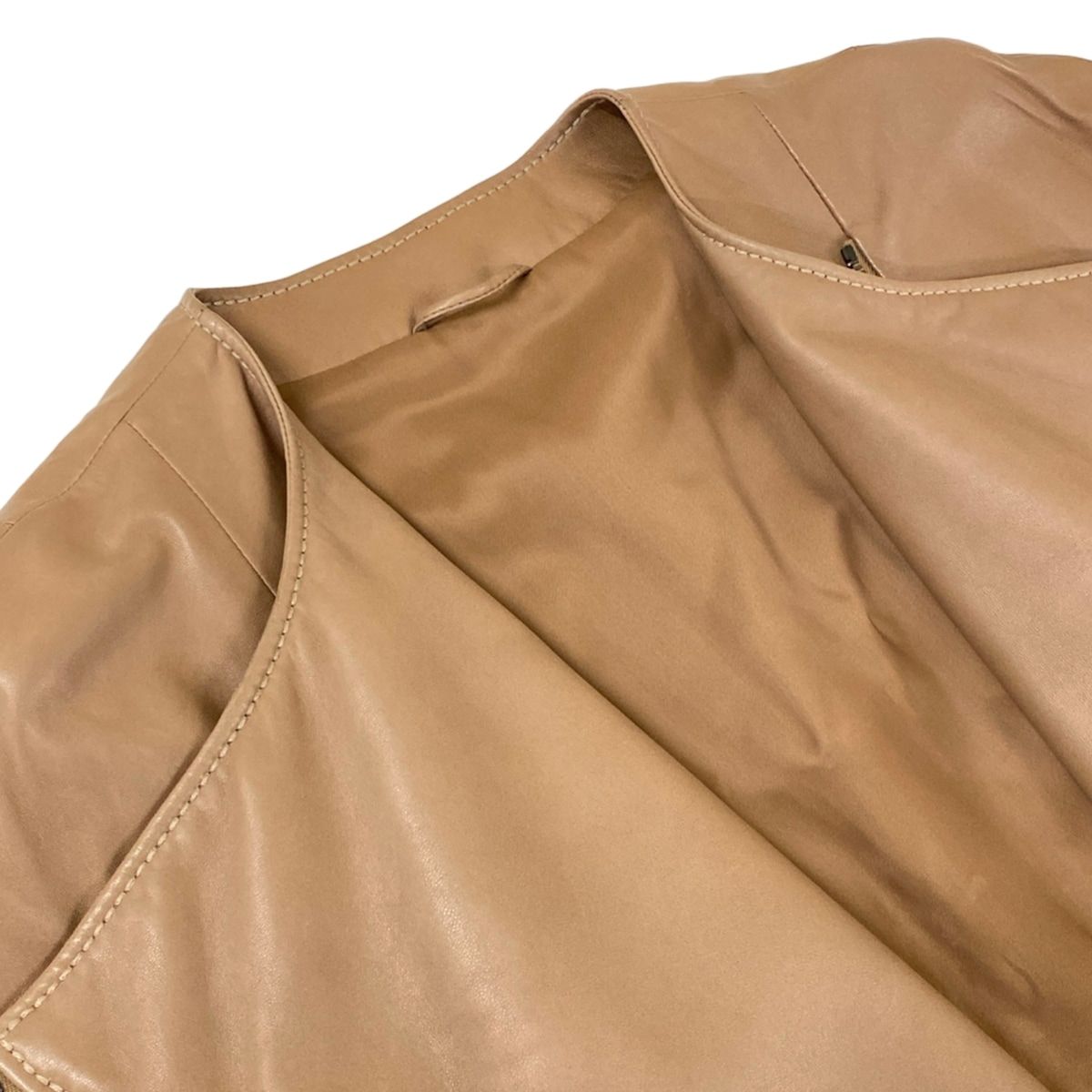 Bottega Veneta Riders Jacket 38 S Brown Long Sleeve Leather — view 8