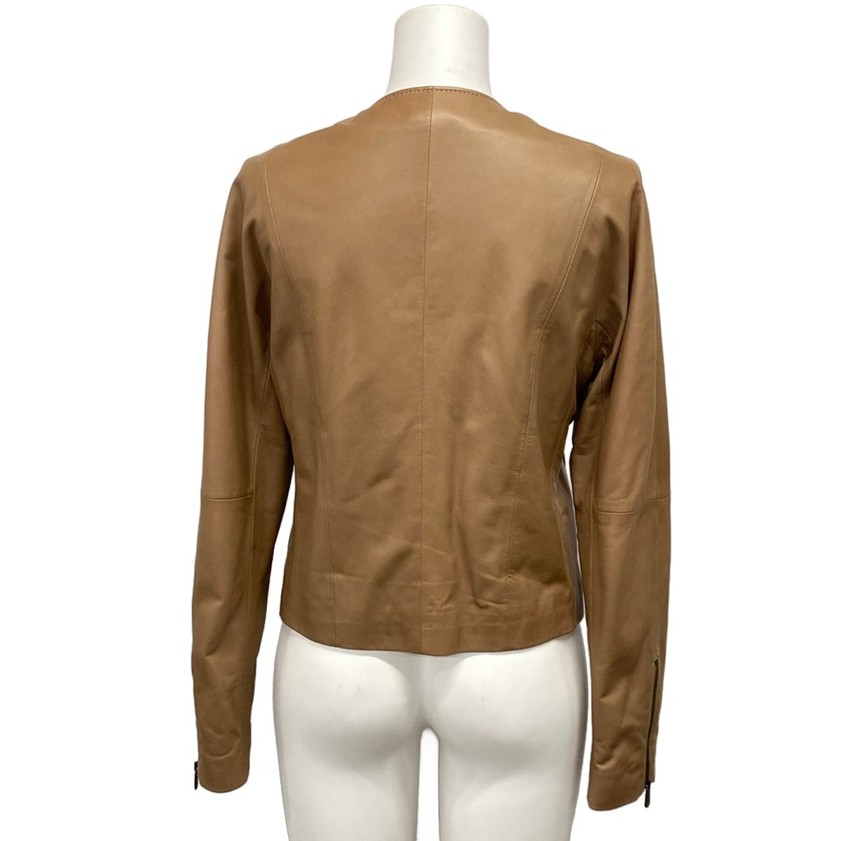 Bottega Veneta Riders Jacket 38 S Brown Long Sleeve Leather — view 2