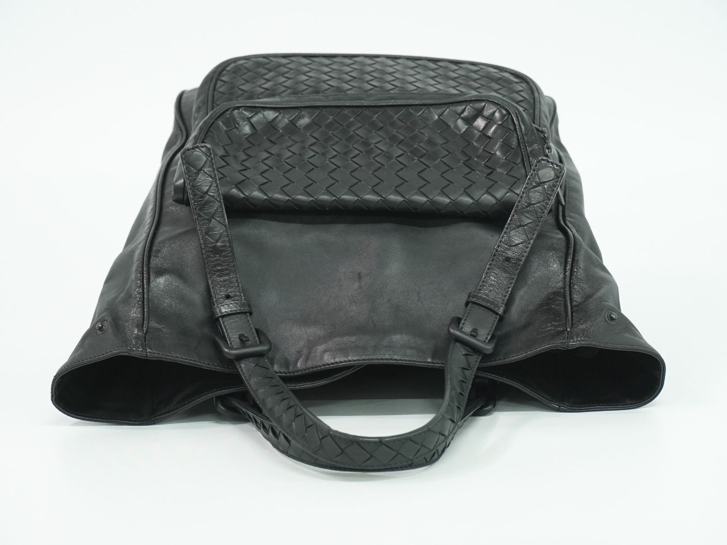Bottega Veneta Intrecciato Tote Leather Black — view 5