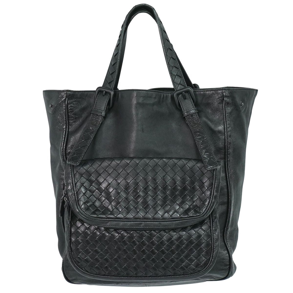 Bottega Veneta Intrecciato Tote Leather Black
