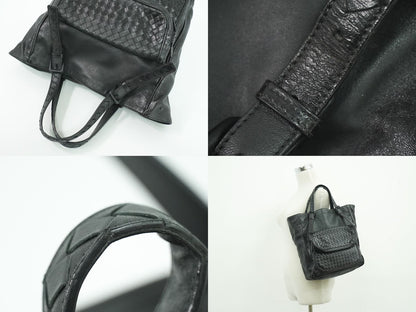 Bottega Veneta Intrecciato Tote Leather Black — view 6