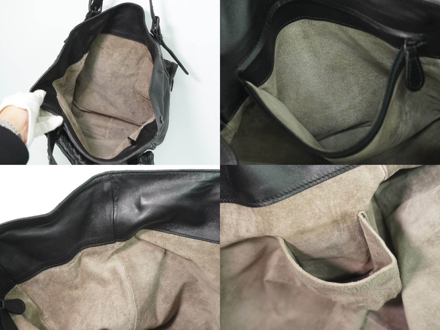 Bottega Veneta Intrecciato Tote Leather Black — view 8