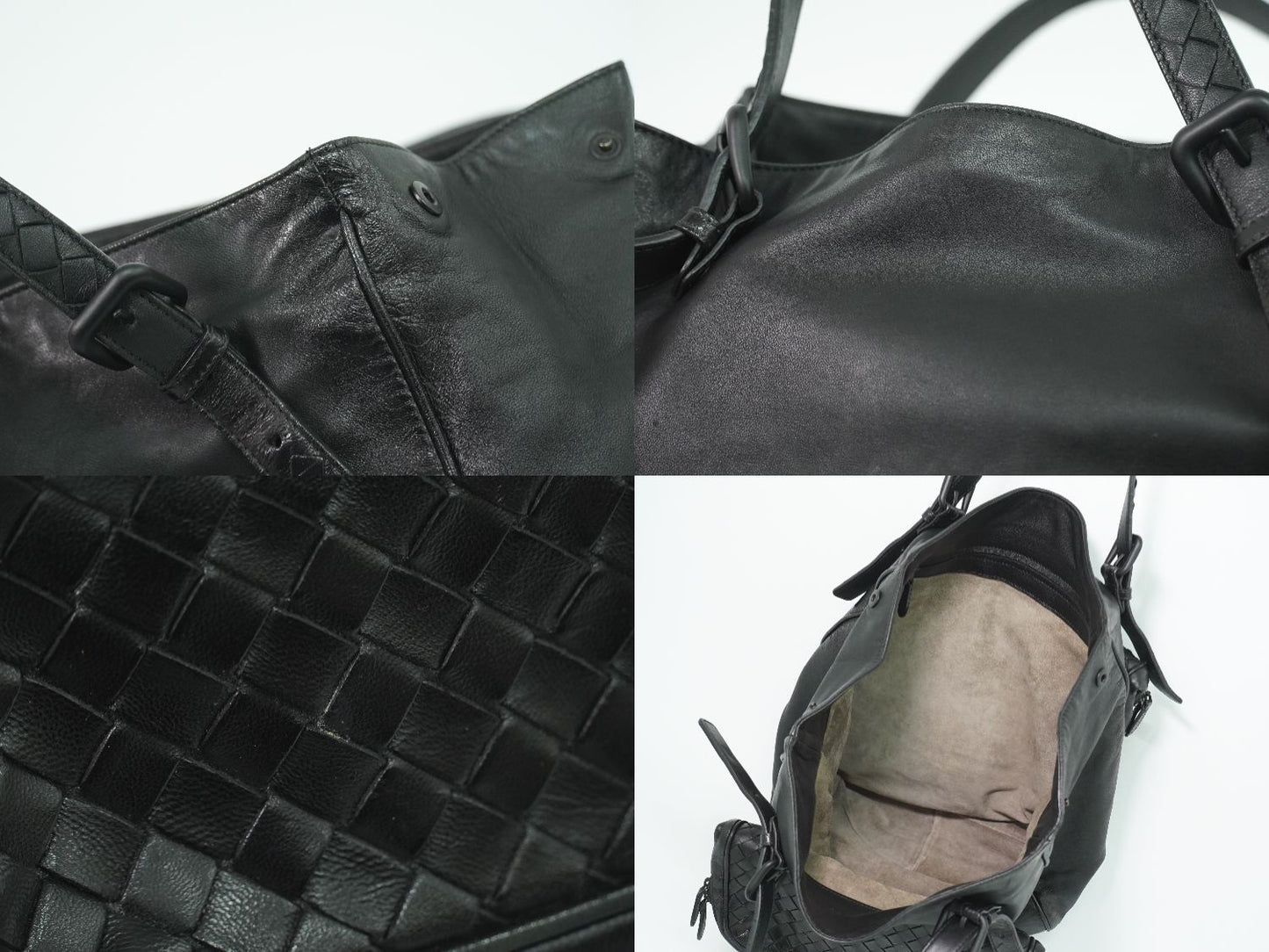 Bottega Veneta Intrecciato Tote Leather Black — view 7