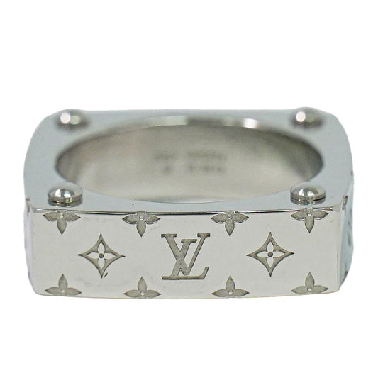 Louis Vuitton LV Ring Monogram Gold M Metal Silver