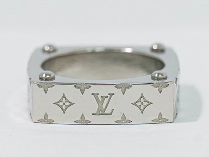 Louis Vuitton LV Ring Monogram Gold M Metal Silver — view 3