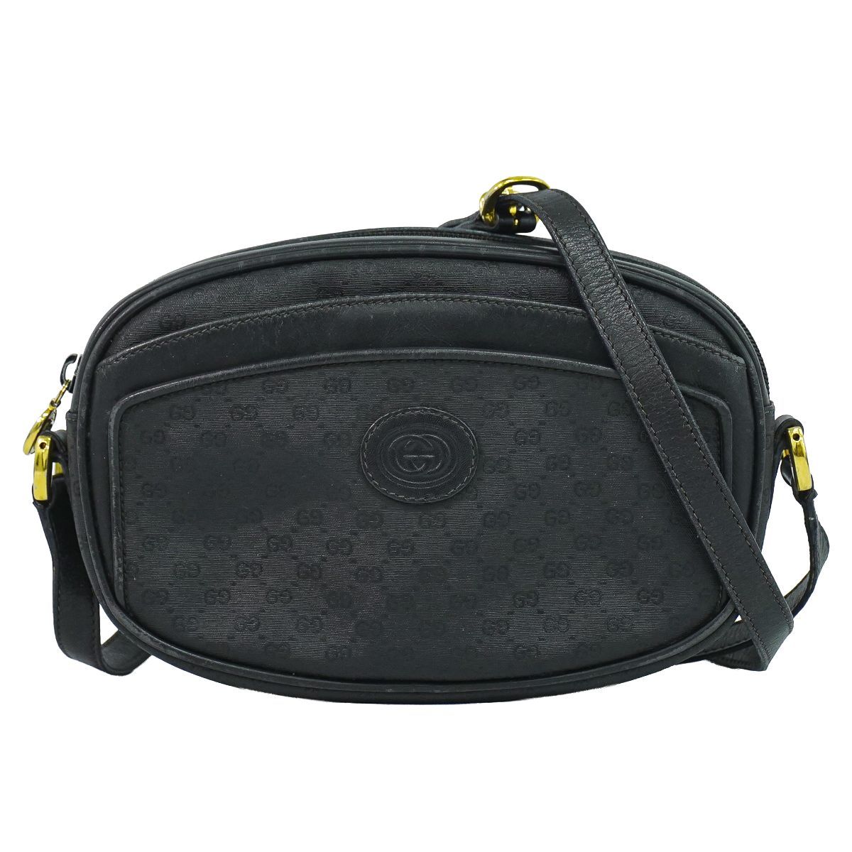 Gucci Micro GG Shoulder Bag Pochette Black