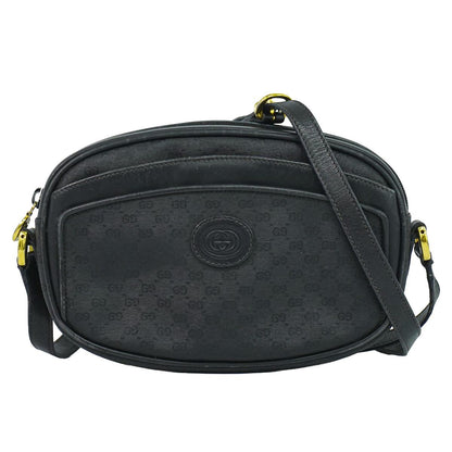 Gucci Micro GG Shoulder Bag Pochette Black