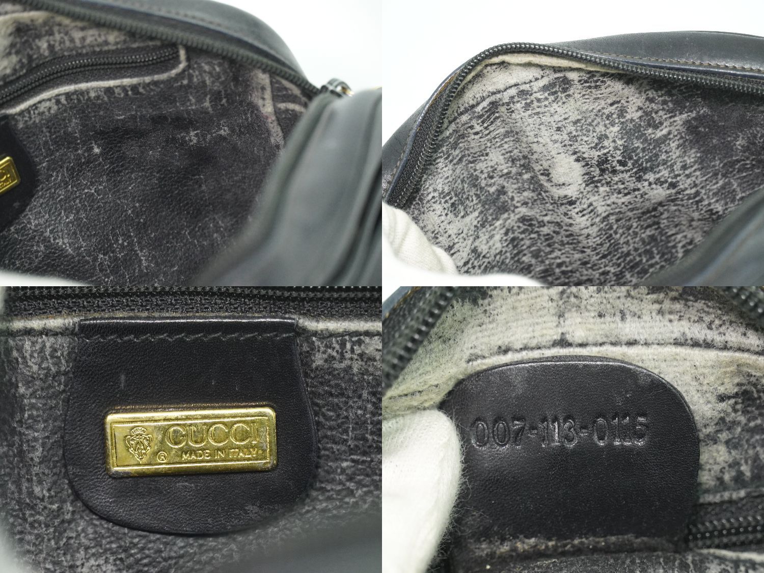 Gucci Micro GG Shoulder Bag Pochette Black — view 9