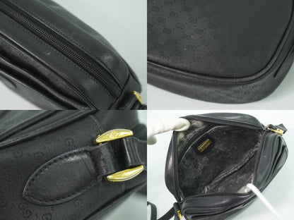Gucci Micro GG Shoulder Bag Pochette Black — view 8
