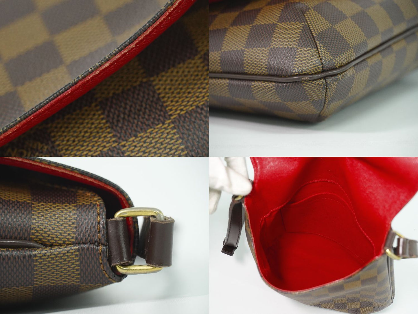 Louis Vuitton LV Musette Salsa Long Damier Ebene Shoulder Bag Pochette Brown — view 7