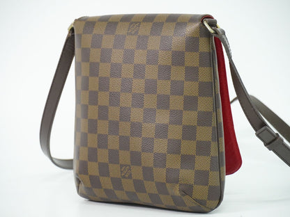 Louis Vuitton LV Musette Salsa Long Damier Ebene Shoulder Bag Pochette Brown — view 2