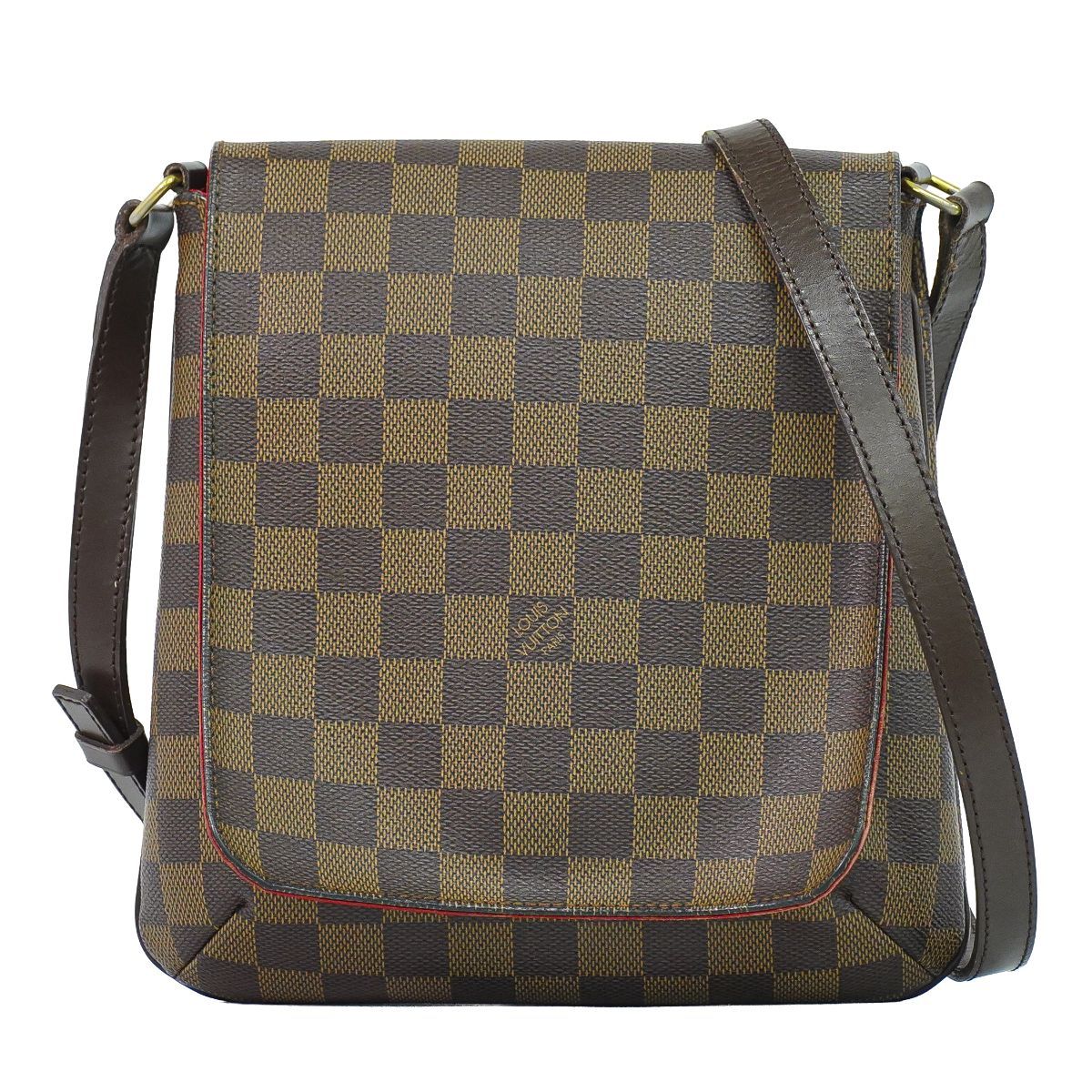 Louis Vuitton LV Musette Salsa Long Damier Ebene Shoulder Bag Pochette Brown