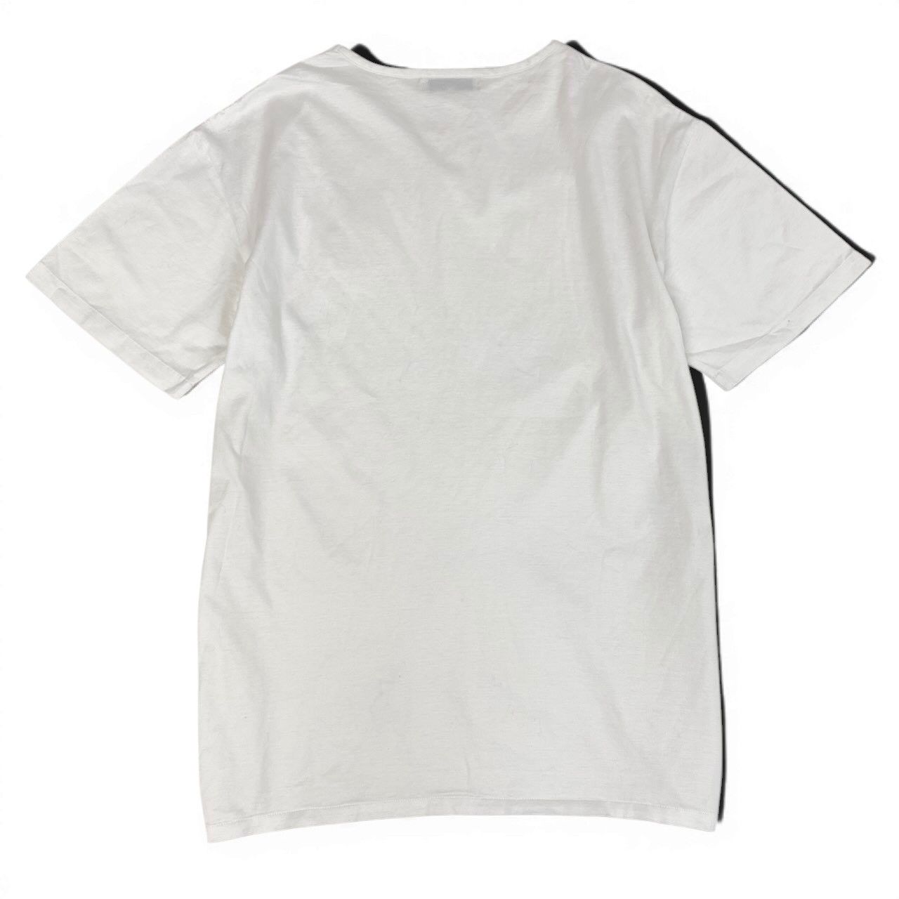 Dior Short Sleeve T-Shirt Cotton Top Logo Embroidery Top M White — view 3