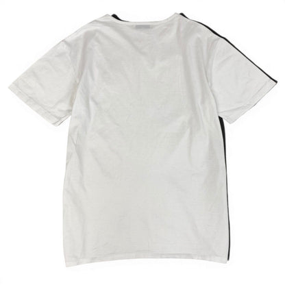 Dior Short Sleeve T-Shirt Cotton Top Logo Embroidery Top M White — view 3