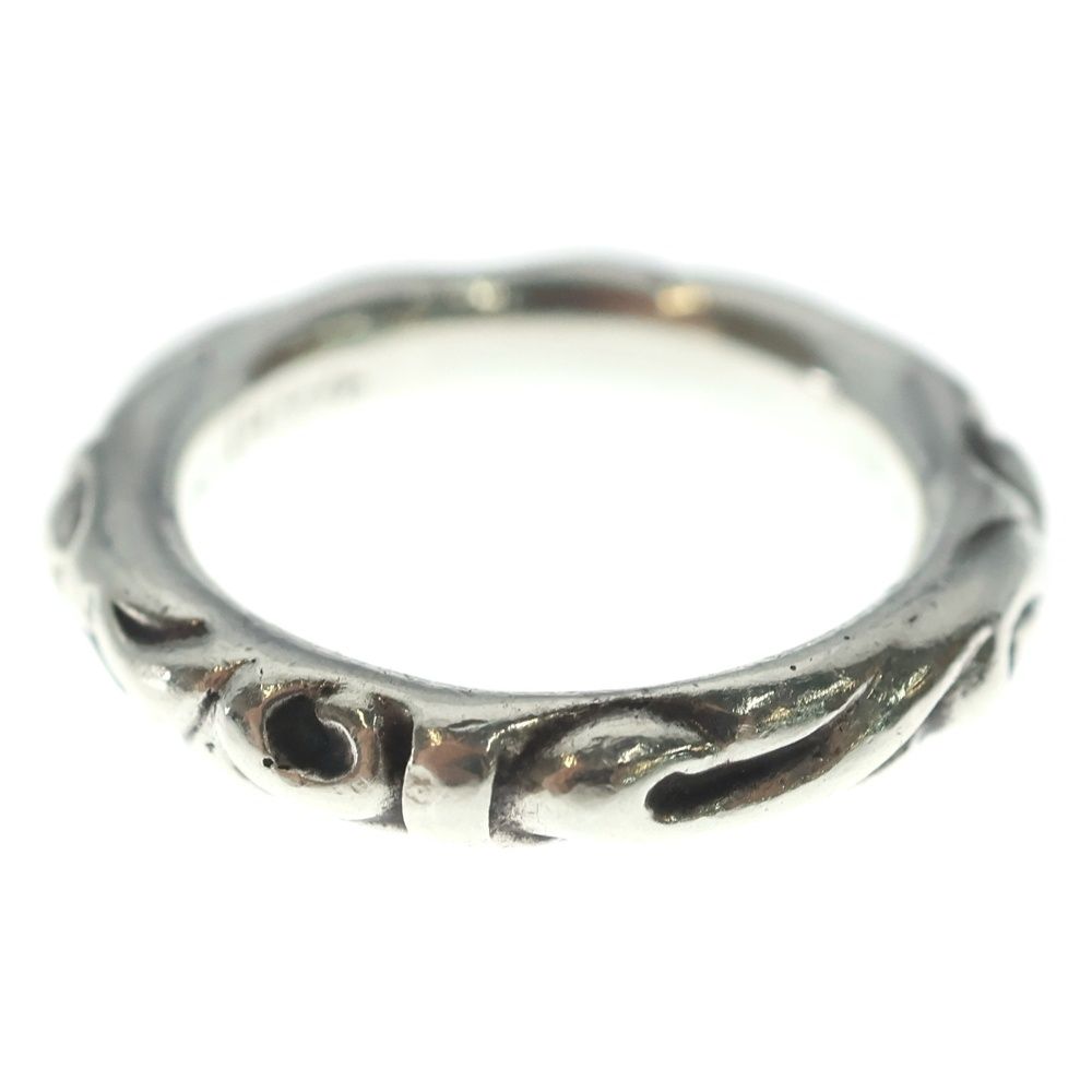 Chrome Hearts Scrl Band Scroll Ring Silver — view 2