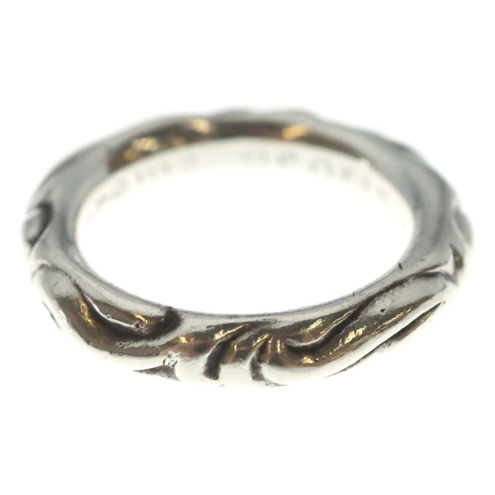 Chrome Hearts Scrl Band Scroll Ring Silver