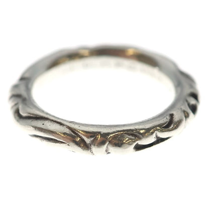 Chrome Hearts Scrl Band Scroll Ring Silver — view 4