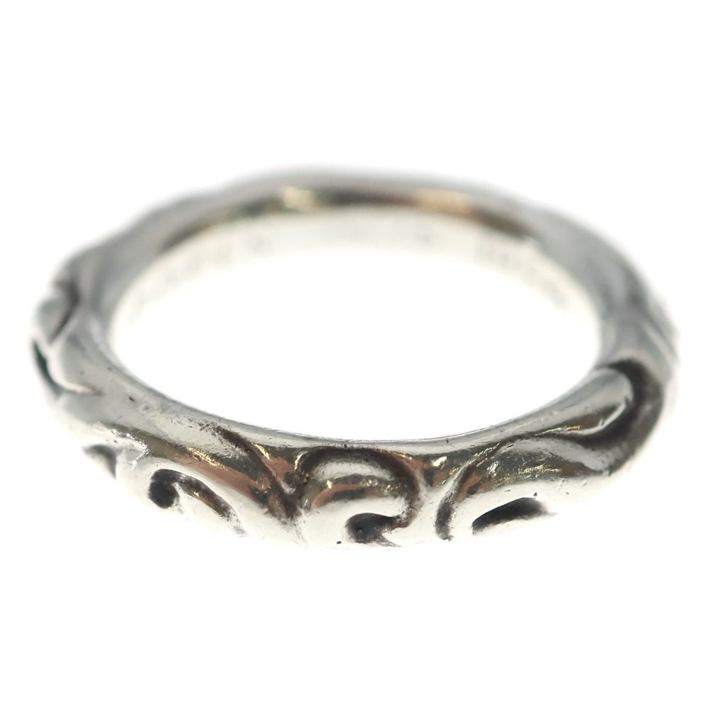 Chrome Hearts Scrl Band Scroll Ring Silver — view 3
