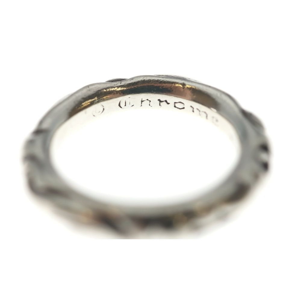 Chrome Hearts Scrl Band Scroll Ring Silver — view 5
