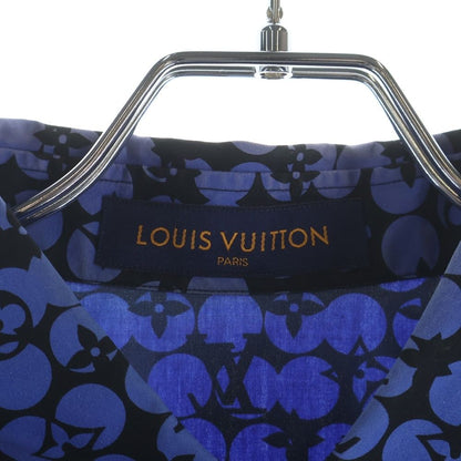Louis Vuitton Perforated Monogram Long Sleeve Shirt Ors Blue — view 6