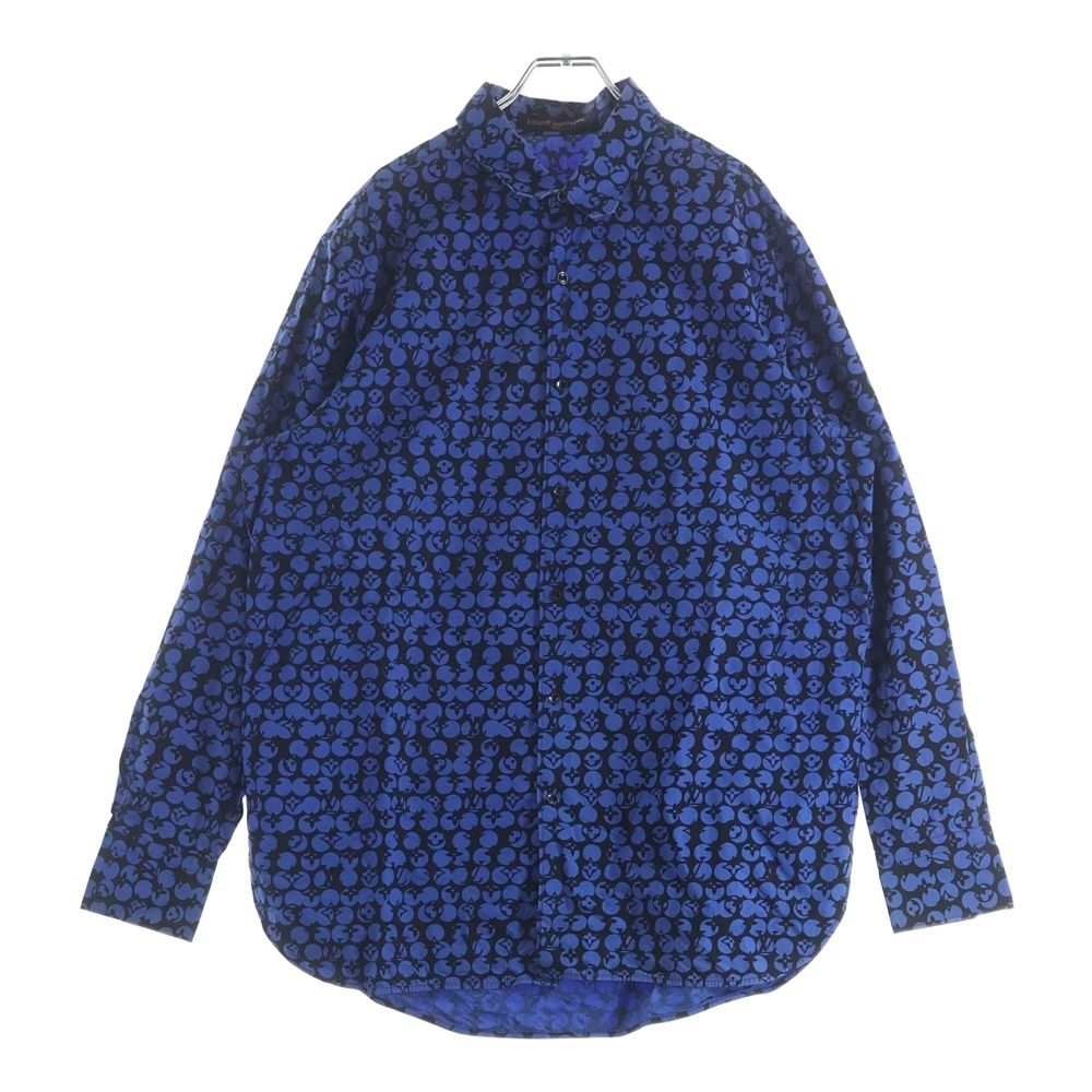 Louis Vuitton Perforated Monogram Long Sleeve Shirt Ors Blue