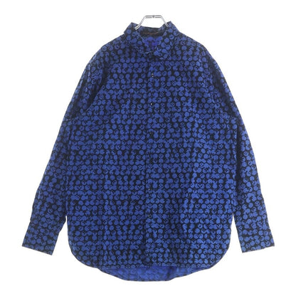 Louis Vuitton Perforated Monogram Long Sleeve Shirt Ors Blue