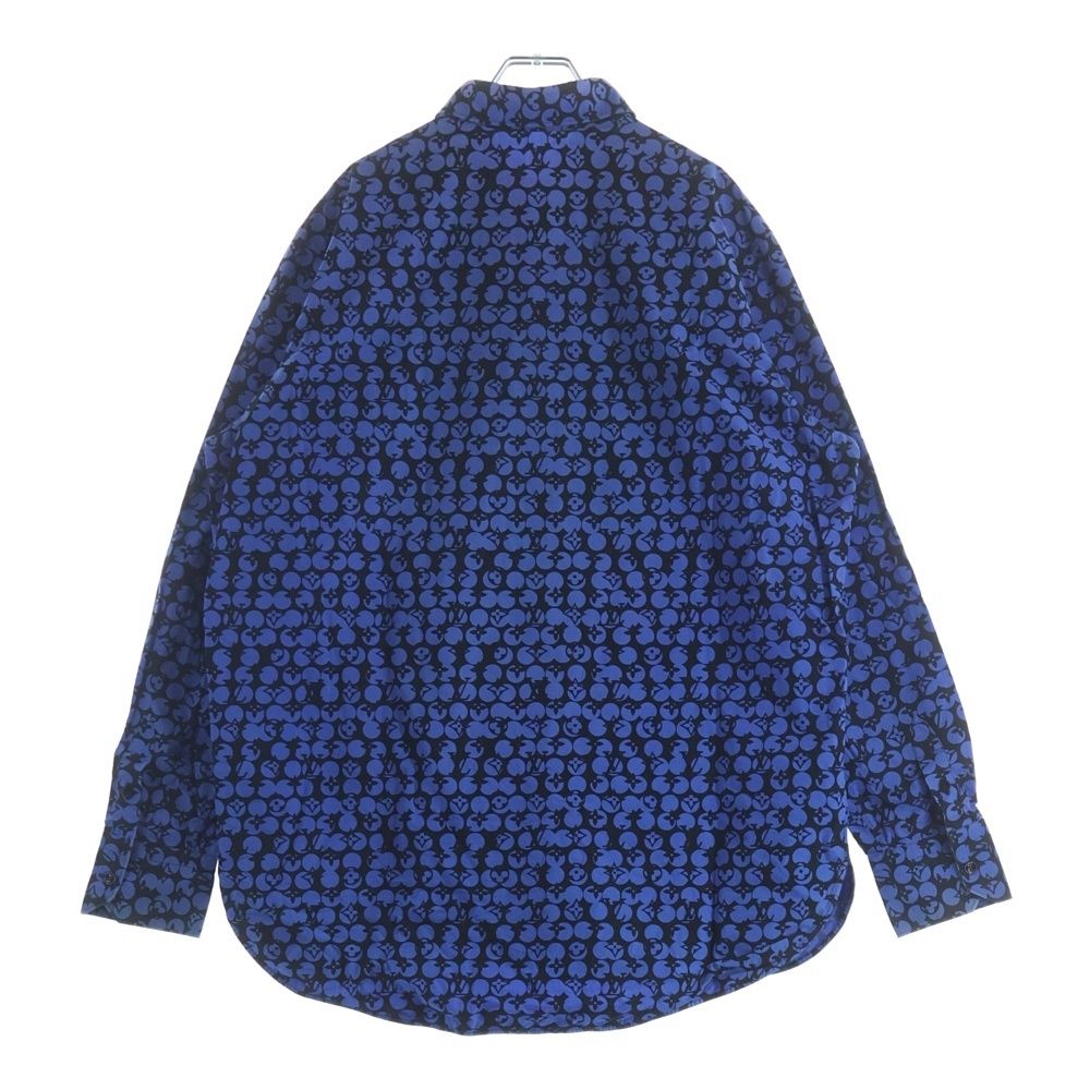 Louis Vuitton Perforated Monogram Long Sleeve Shirt Ors Blue — view 2