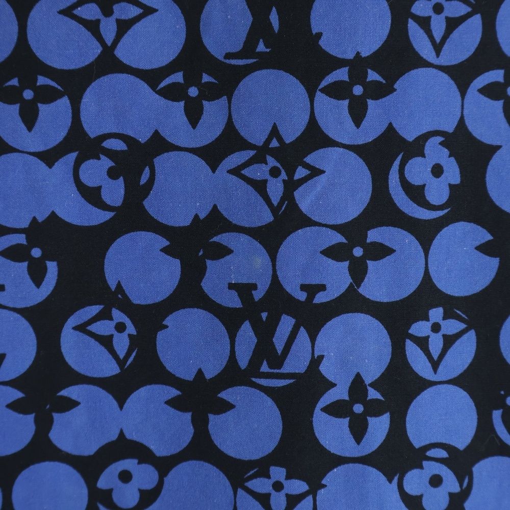Louis Vuitton Perforated Monogram Long Sleeve Shirt Ors Blue — view 5