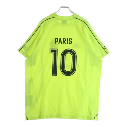 Balenciaga Paris Soccer Technical Jersey Short Sleeve T-Shirt Yellow — view 2