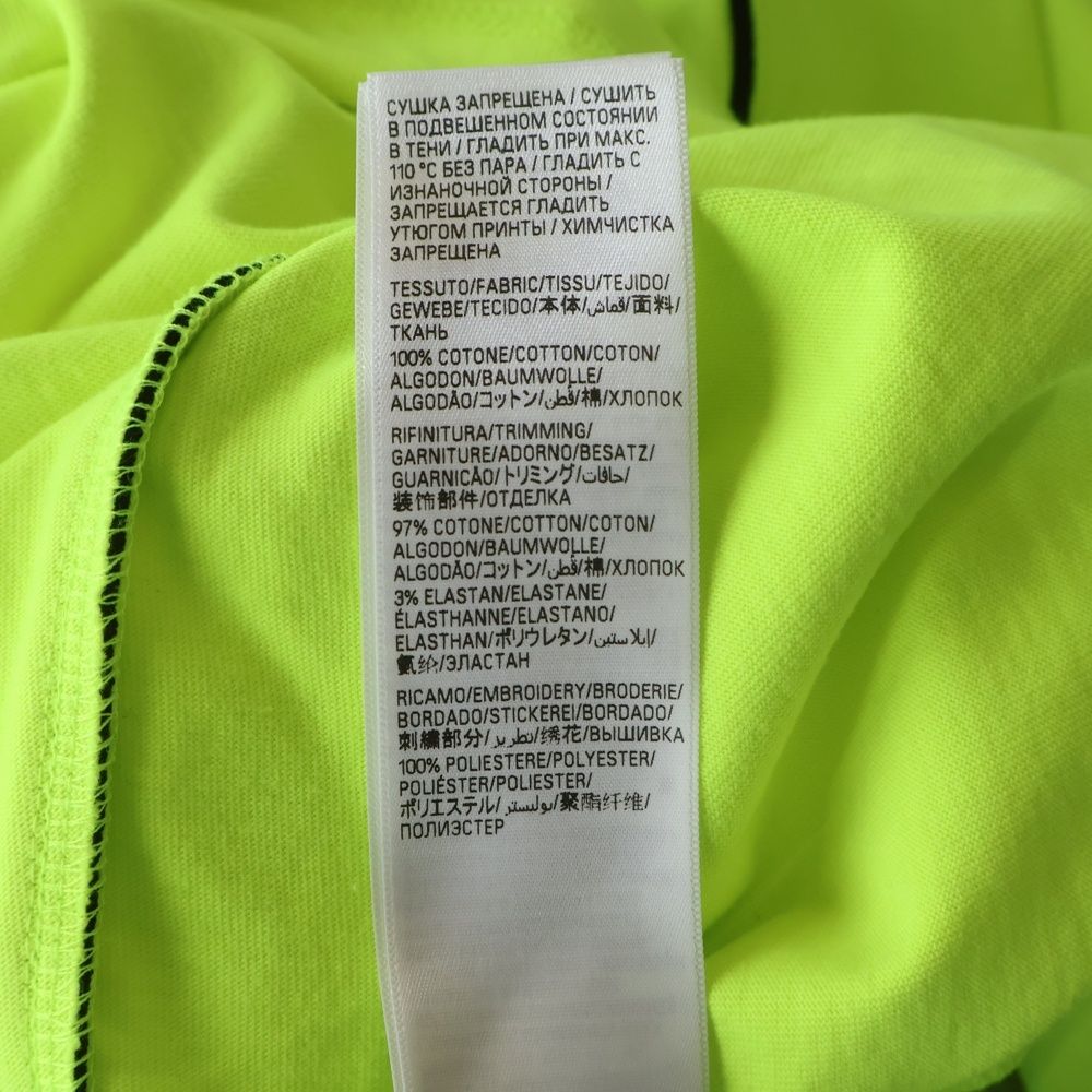 Balenciaga Paris Soccer Technical Jersey Short Sleeve T-Shirt Yellow — view 7