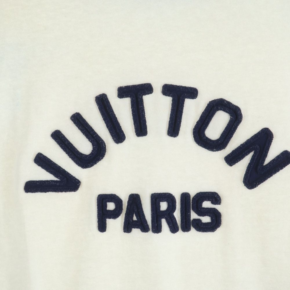 Louis Vuitton Front Logo Embroidery Sleeveless Basketball Shirt Long Dress White — view 6