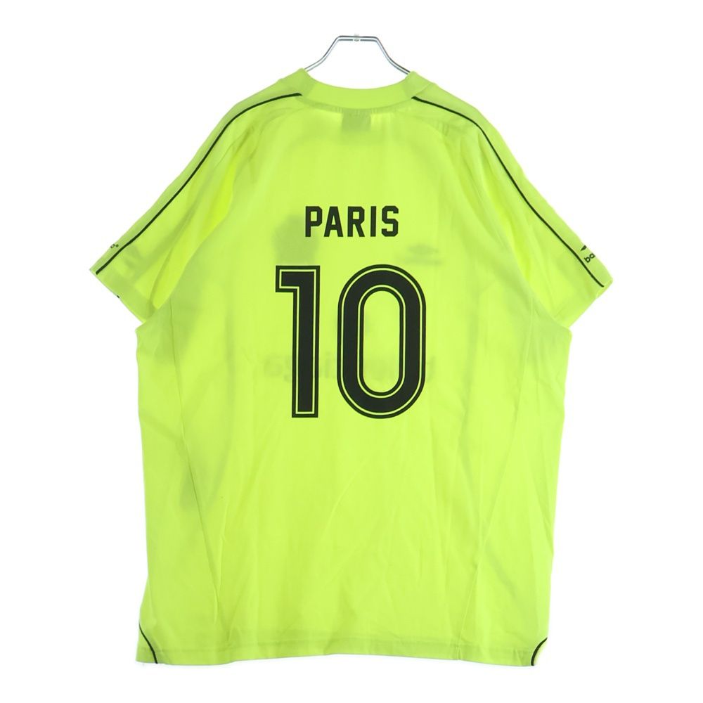 Balenciaga Paris Soccer Technical Jersey Short Sleeve T-Shirt Yellow — view 2